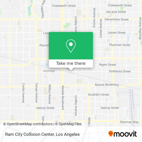 Ram City Collision Center map