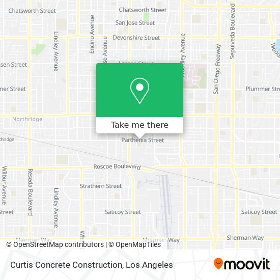 Mapa de Curtis Concrete Construction