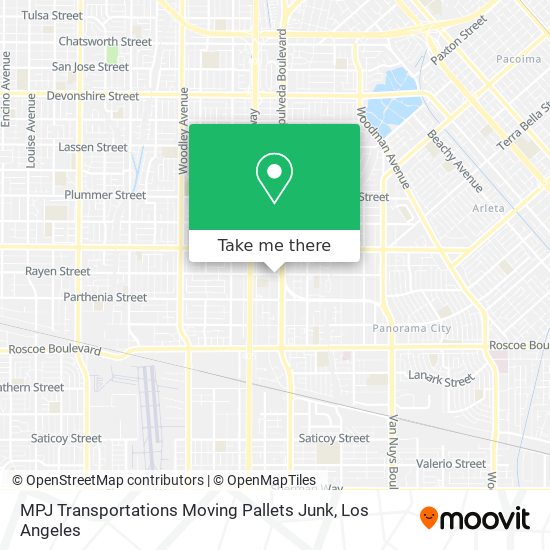 Mapa de MPJ Transportations Moving Pallets Junk