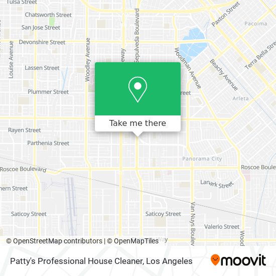 Patty's Professional House Cleaner map