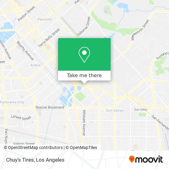 Chuy's Tires map