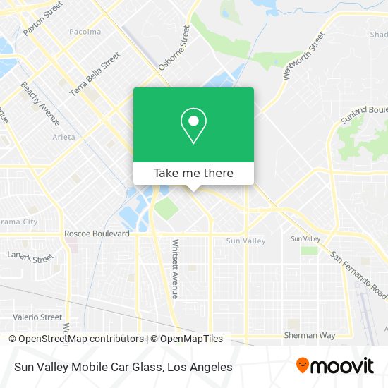 Sun Valley Mobile Car Glass map