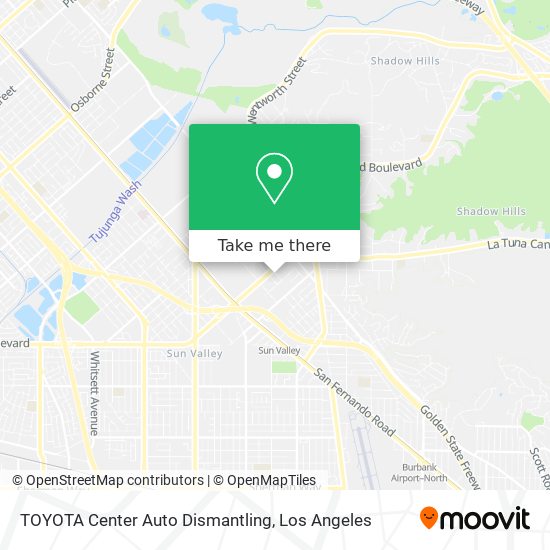 TOYOTA Center Auto Dismantling map