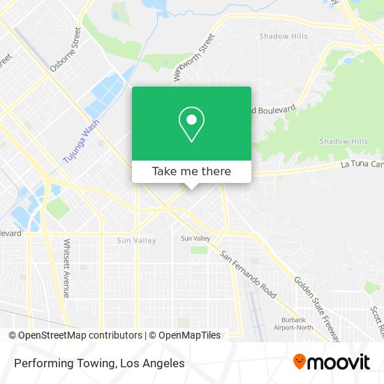 Performing Towing map