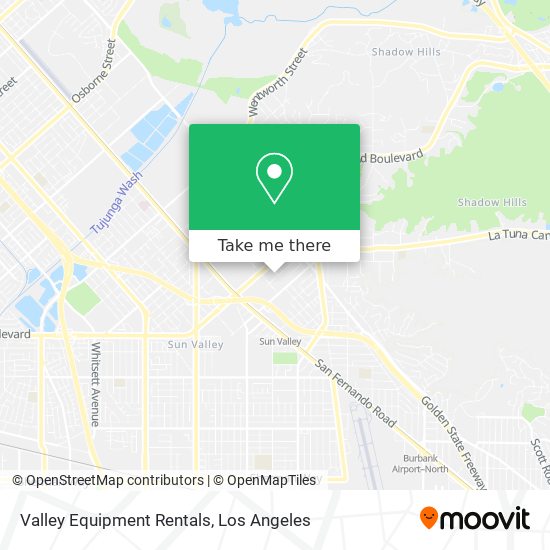 Valley Equipment Rentals map