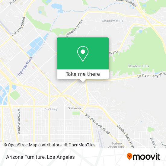 Arizona Furniture map