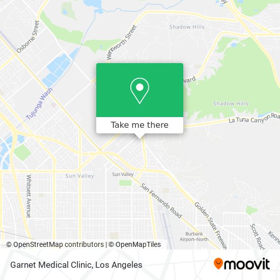 Mapa de Garnet Medical Clinic