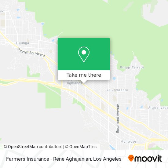 Farmers Insurance - Rene Aghajanian map