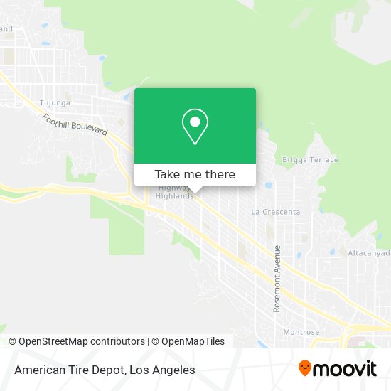 American Tire Depot map