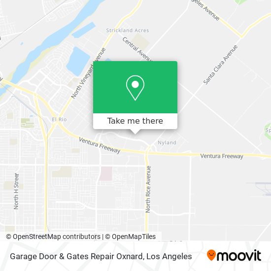 Mapa de Garage Door & Gates Repair Oxnard