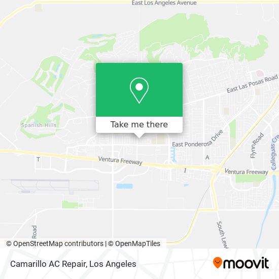 Camarillo AC Repair map