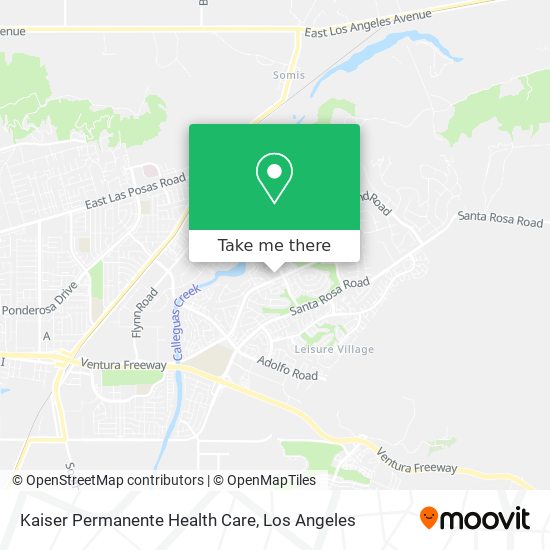 Mapa de Kaiser Permanente Health Care