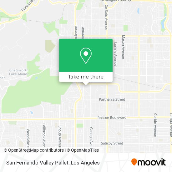 Mapa de San Fernando Valley Pallet
