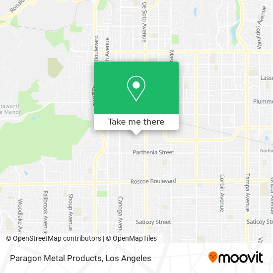 Paragon Metal Products map