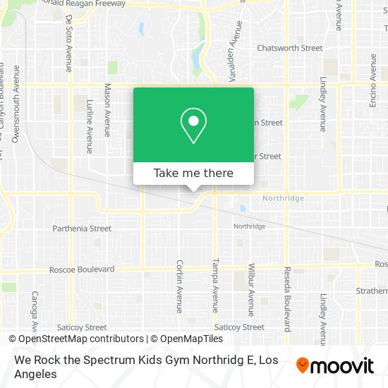 We Rock the Spectrum Kids Gym Northridg E map