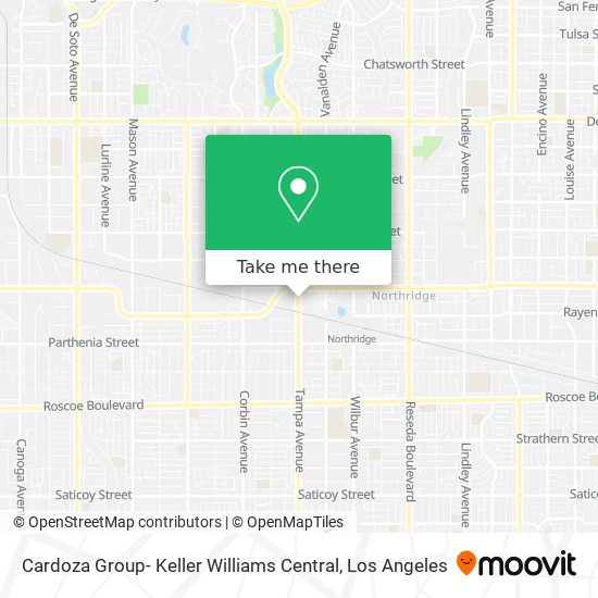 Mapa de Cardoza Group- Keller Williams Central