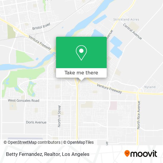 Betty Fernandez, Realtor map