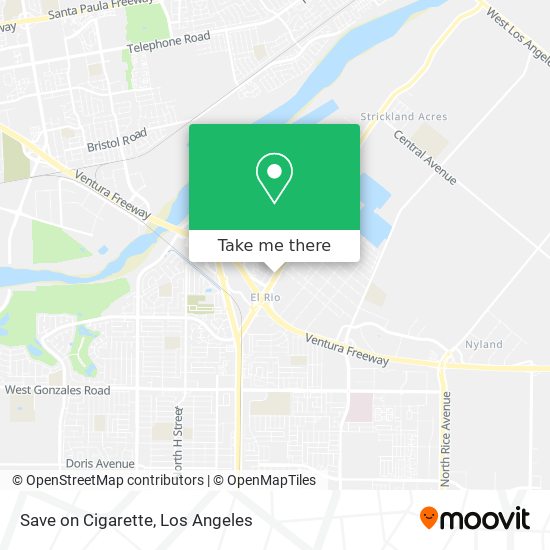 Mapa de Save on Cigarette