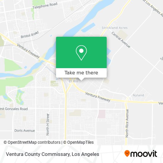 Ventura County Commissary map