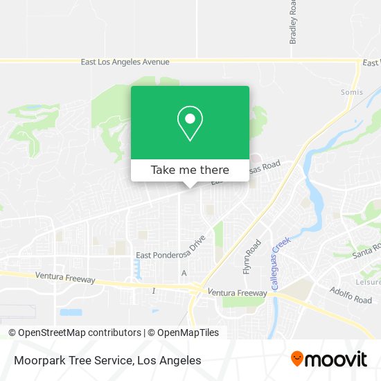 Mapa de Moorpark Tree Service