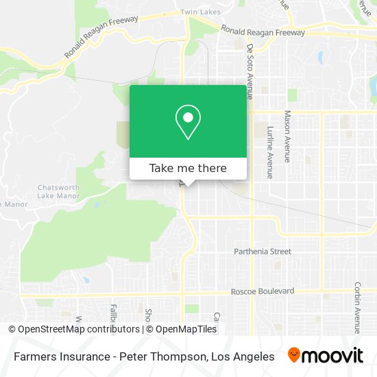 Farmers Insurance - Peter Thompson map