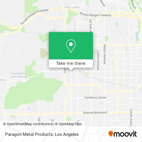 Paragon Metal Products map