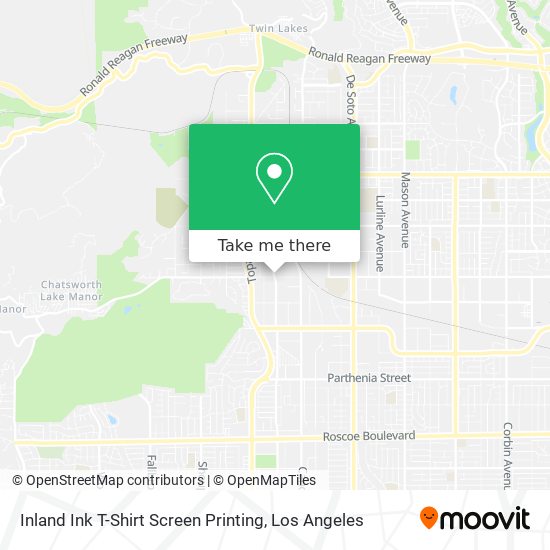 Inland Ink T-Shirt Screen Printing map