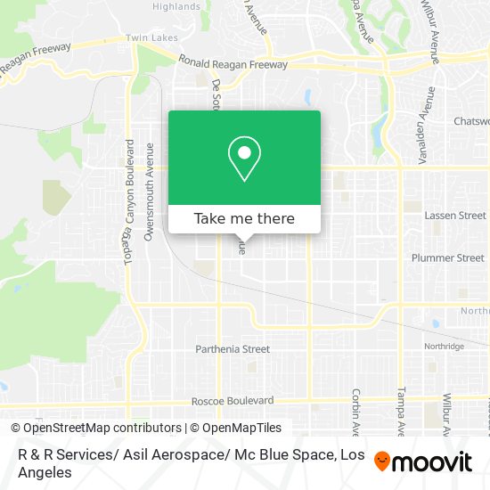 Mapa de R & R Services/ Asil Aerospace/ Mc Blue Space