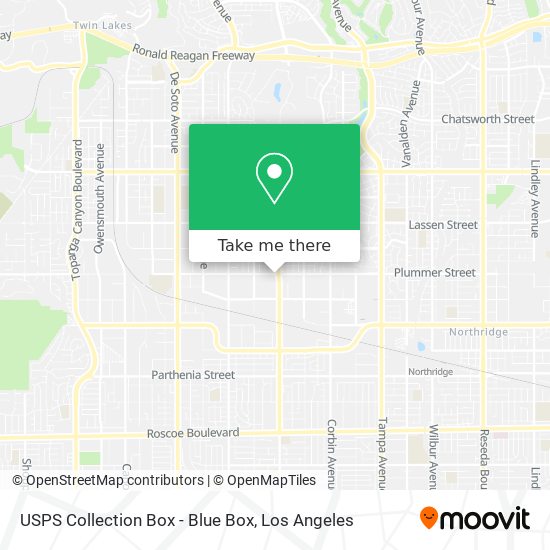 USPS Collection Box - Blue Box map