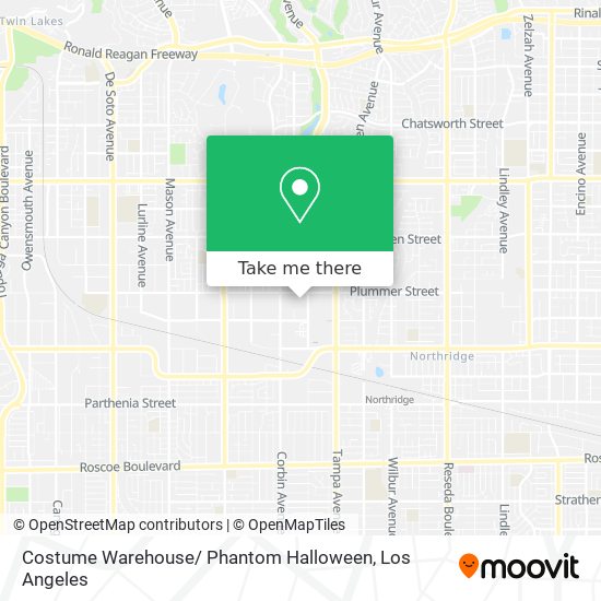 Mapa de Costume Warehouse/ Phantom Halloween