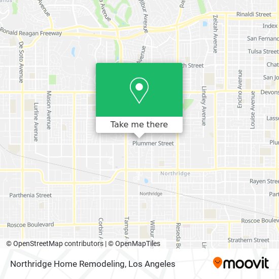 Northridge Home Remodeling map