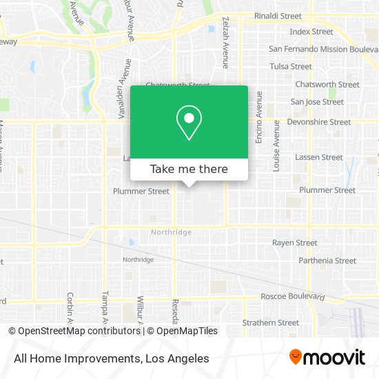 All Home Improvements map