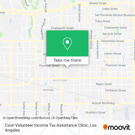 Csun Volunteer Income Tax Assistance Clinic map