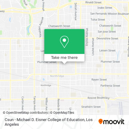 Csun - Michael D. Eisner College of Education map