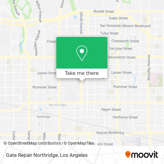 Gate Repair Northridge map