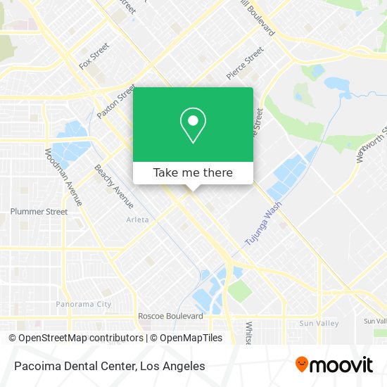 Mapa de Pacoima Dental Center