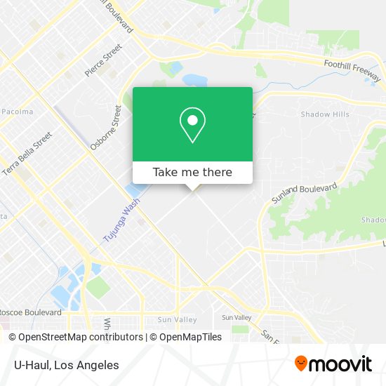 U-Haul map