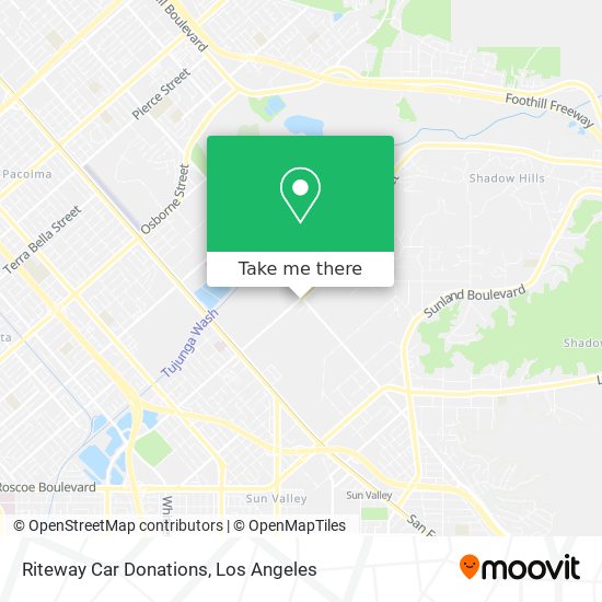 Riteway Car Donations map