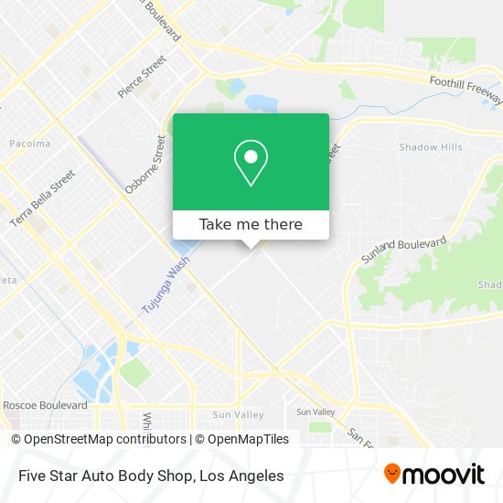 Mapa de Five Star Auto Body Shop