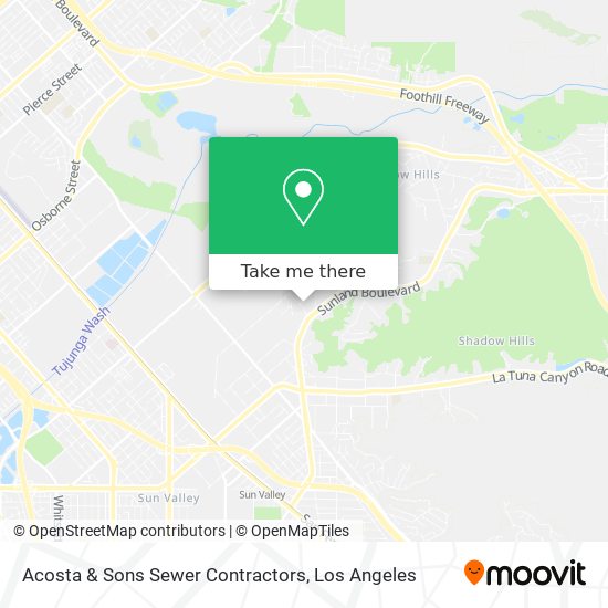 Acosta & Sons Sewer Contractors map