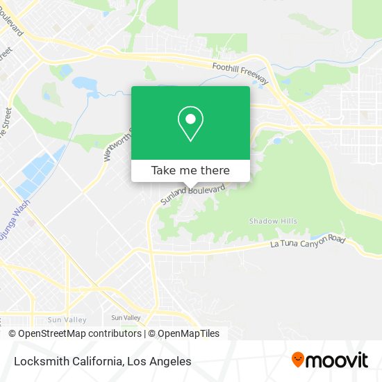 Mapa de Locksmith California