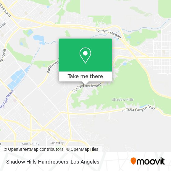 Mapa de Shadow Hills Hairdressers