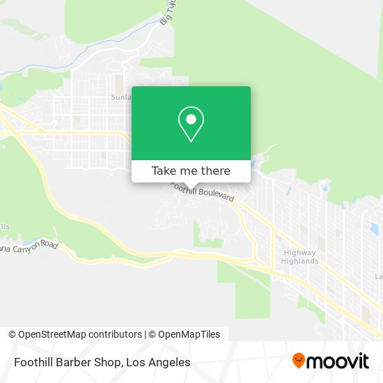 Mapa de Foothill Barber Shop