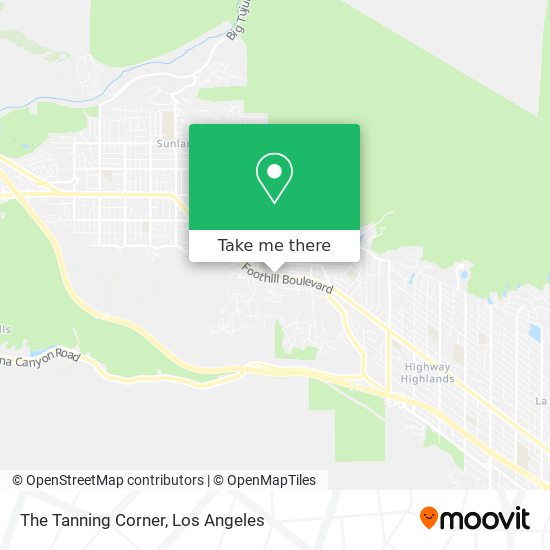 The Tanning Corner map