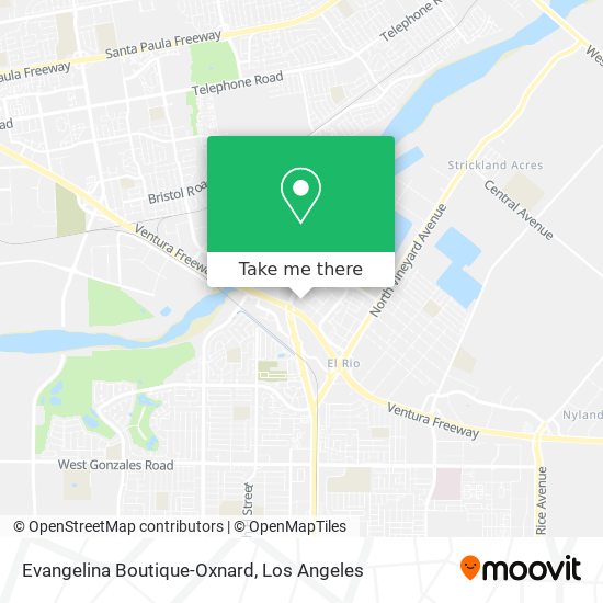 Mapa de Evangelina Boutique-Oxnard