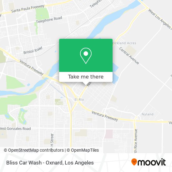 Mapa de Bliss Car Wash - Oxnard