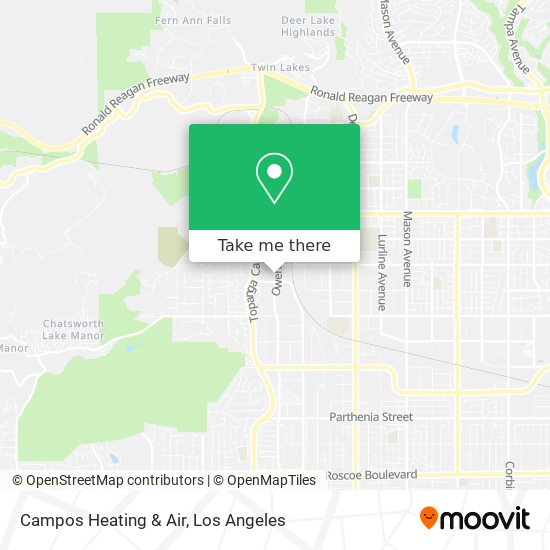 Campos Heating & Air map