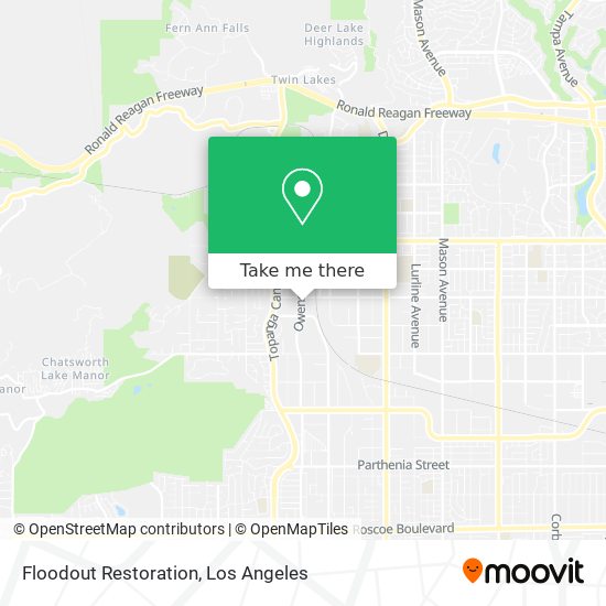 Floodout Restoration map