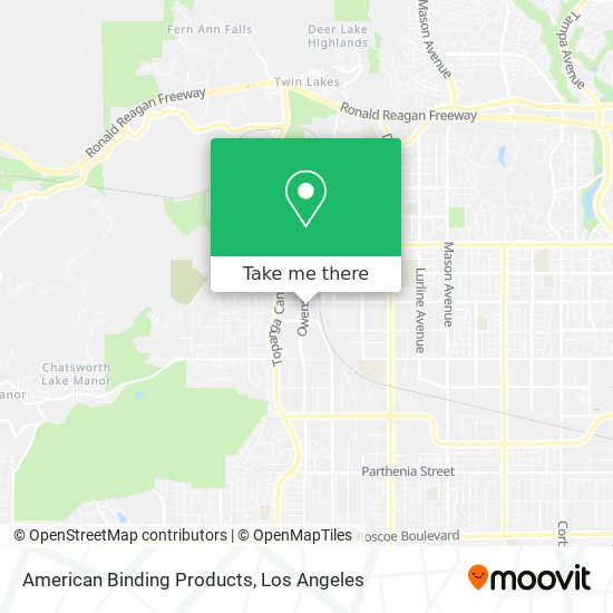 Mapa de American Binding Products