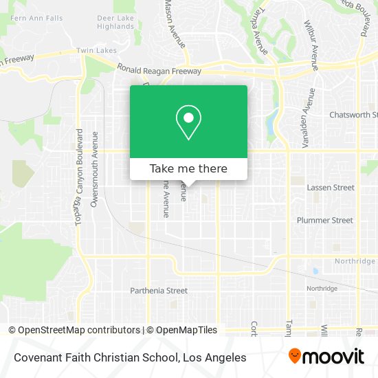 Covenant Faith Christian School map